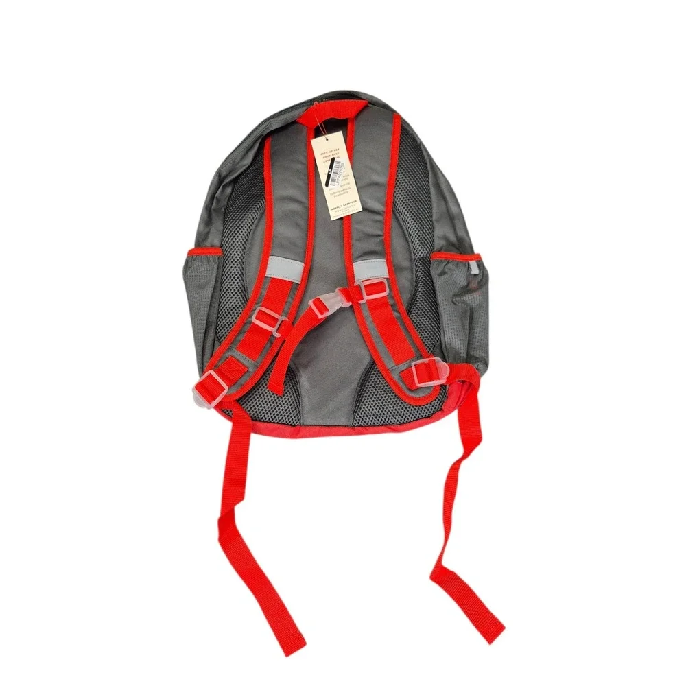 Cat & Jack Kids Shark Novelty Backpack Blue Grey Red 16.5 inch School Bag NWT